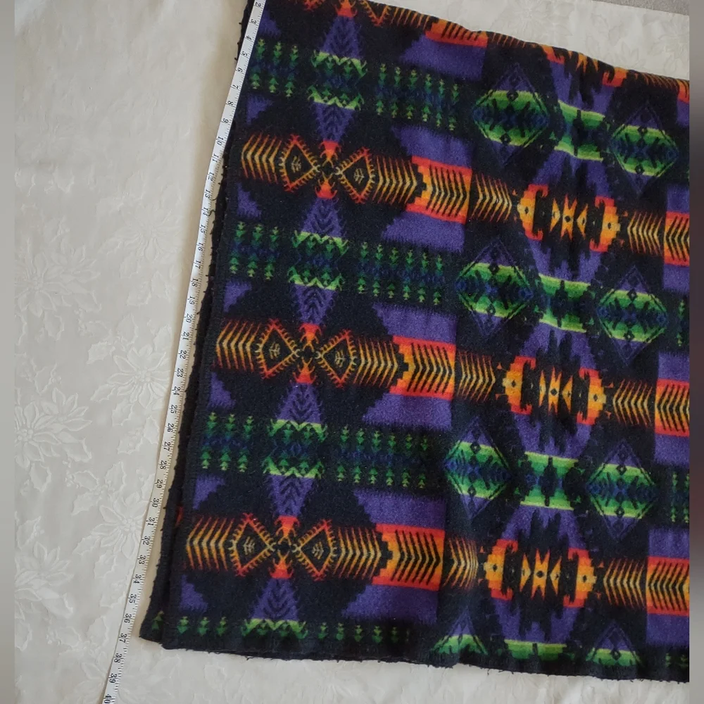 Pendleton Vintage wool felt blanket vintage Beaver State Robes and Shawls black